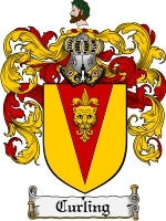 Curling coat of arms family crest download