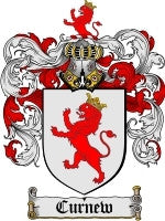 Curnew coat of arms family crest download