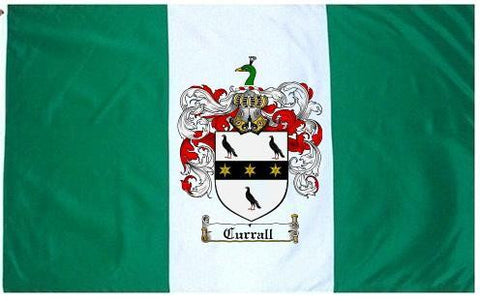 Currall family crest coat of arms flag