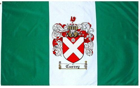 Currey family crest coat of arms flag