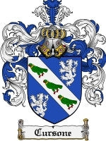 Cursone coat of arms family crest download