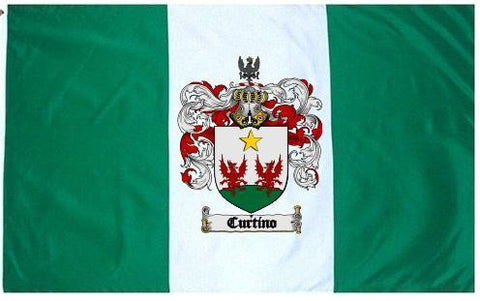 Curtino family crest coat of arms flag