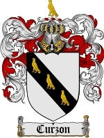 Curzon coat of arms family crest download