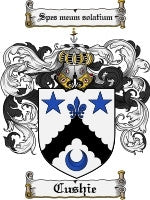 Cushie coat of arms family crest download