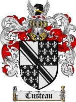 Custeau coat of arms family crest download