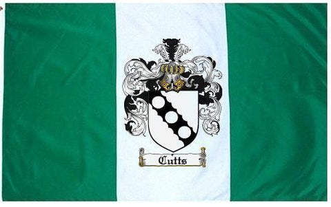 Cutts family crest coat of arms flag