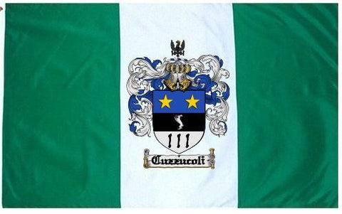 Cuzzucoli family crest coat of arms flag