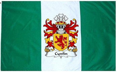 Cynfin family crest coat of arms flag
