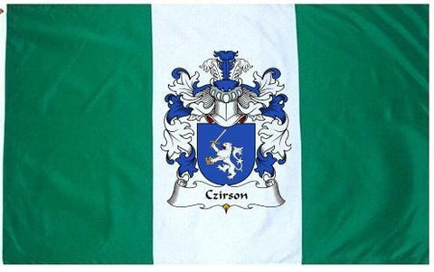 Czirson family crest coat of arms flag