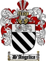 D'Angelica coat of arms family crest download