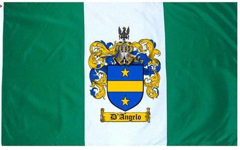 D'angelo family crest coat of arms flag