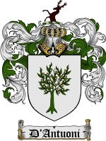 D'Antuoni coat of arms family crest download