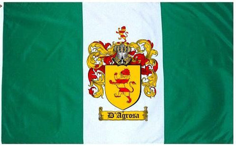 D'argrosa family crest coat of arms flag