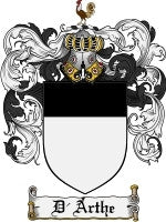 D'Arthe coat of arms family crest download