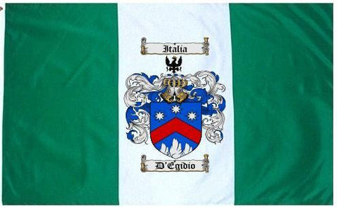 D'egidio family crest coat of arms flag