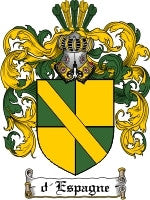 D'Espagne coat of arms family crest download