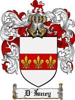 D'Isney coat of arms family crest download