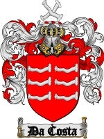 Da'Costa coat of arms family crest download