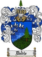 Dable coat of arms family crest download