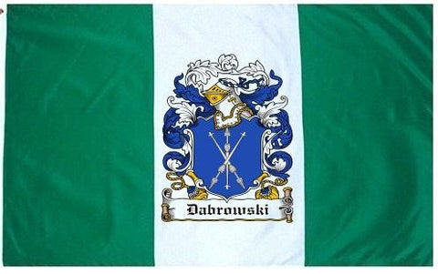 Dabrowski family crest coat of arms flag