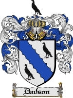 Dadson coat of arms family crest download