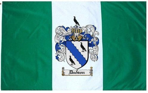 Dadson family crest coat of arms flag