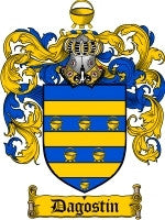 Dagostin coat of arms family crest download