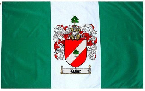 Daher family crest coat of arms flag