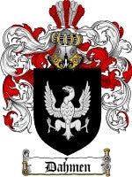 Dahmen coat of arms family crest download