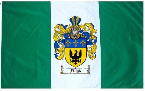 Daigle family crest coat of arms flag