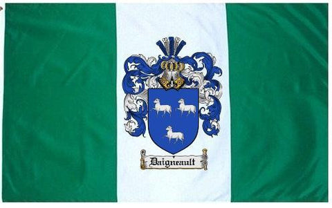 Daigneault family crest coat of arms flag