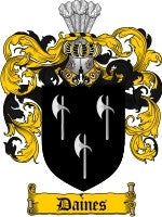 Daines coat of arms family crest download
