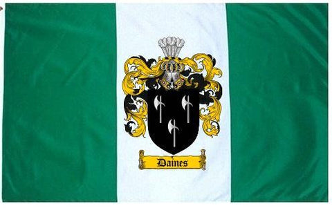 Daines family crest coat of arms flag