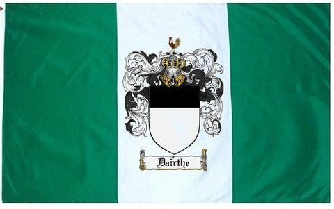 Dairthe family crest coat of arms flag