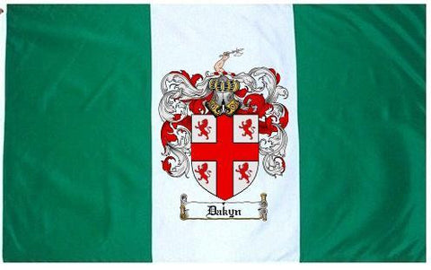 Dakyn family crest coat of arms flag