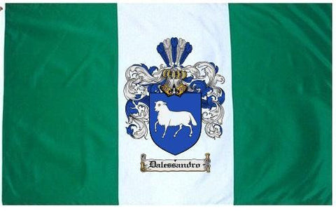Dalessandro family crest coat of arms flag