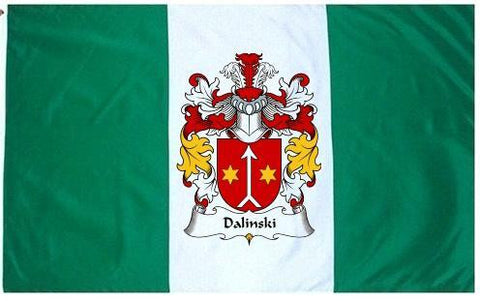 Dalinski family crest coat of arms flag