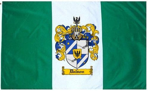 Dalson family crest coat of arms flag