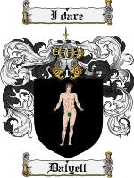 Dalyell coat of arms family crest download