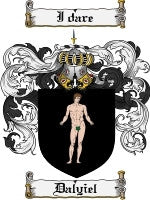 Dalyiel coat of arms family crest download
