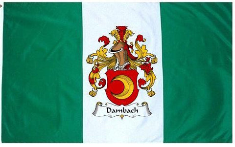 Dambach family crest coat of arms flag