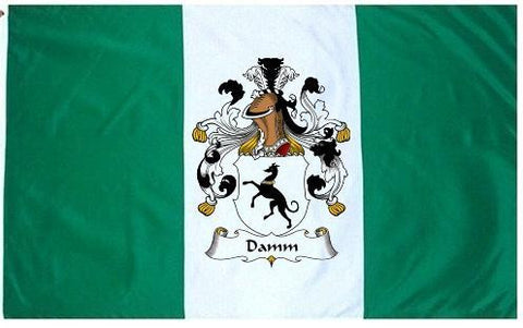 Damm family crest coat of arms flag