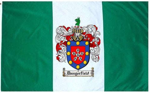 Dangerfield family crest coat of arms flag