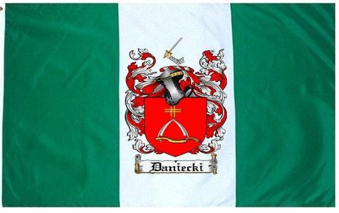 Daniecki family crest coat of arms flag