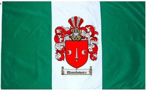 Danilowicz family crest coat of arms flag