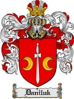 Daniluk coat of arms family crest download