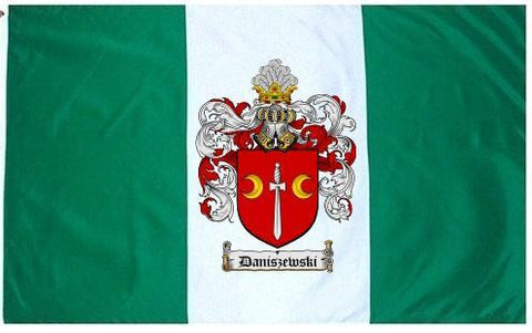 Daniszewski family crest coat of arms flag