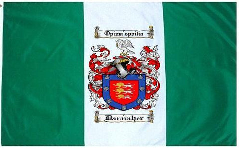 Dannaher family crest coat of arms flag