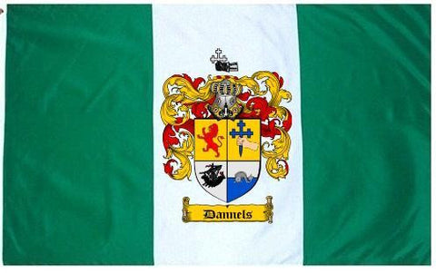 Dannels family crest coat of arms flag