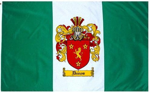 Danos family crest coat of arms flag